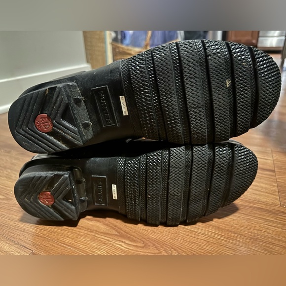 Hunter Black Rain Boots (Tall) - Picture 3 of 6